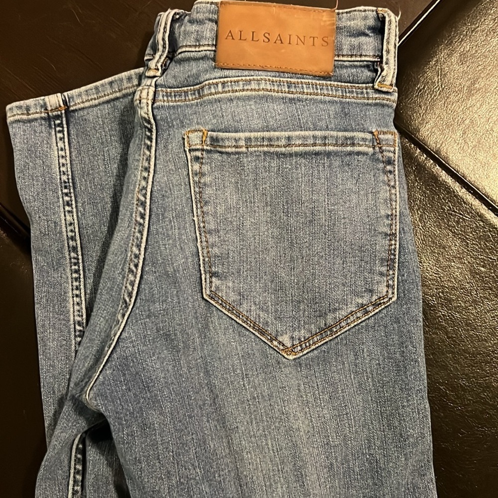Women’s ALL SAINTS Low-Rise Skinny Fit Jean’s SIZE:26 - Picture 6 of 8